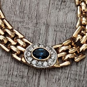 Beautiful Lia Sophia Sapphire Blue Necklace